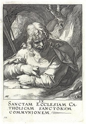 HENDRICK GOLTZIUS Christ, the Twelve Apostles and Saint Paul.